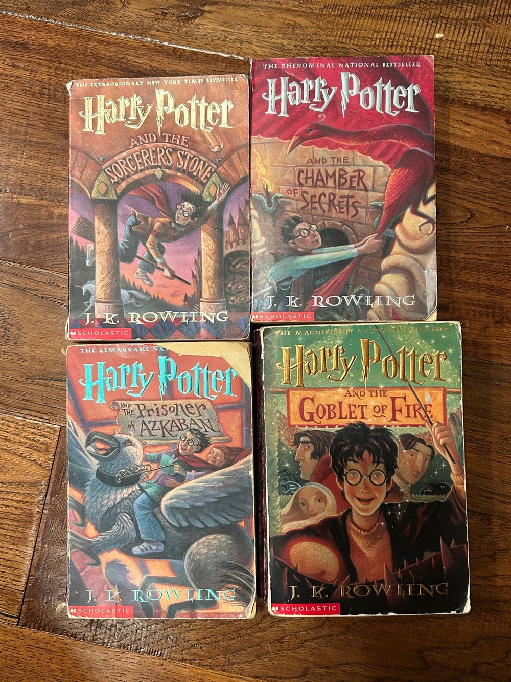 Harry Potter Paperback Book Set - Books 1-4